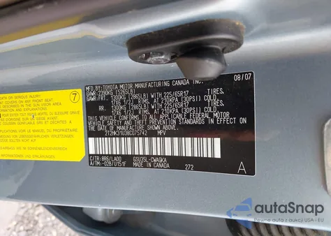 2008 Lexus Rx 350 from USA, damaged, VIN 2T2HK31U38C075742